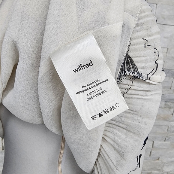 $200 Aritzia Wilfred Talence Off-the-Shoulder Blouse Size xxmall - Picture 9 of 9